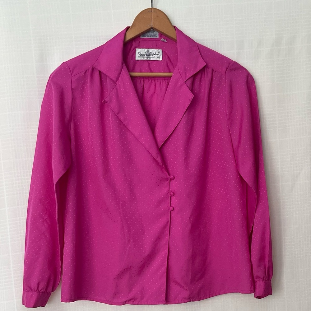 Vintage Diane Von Furstenberg Pink Blouse